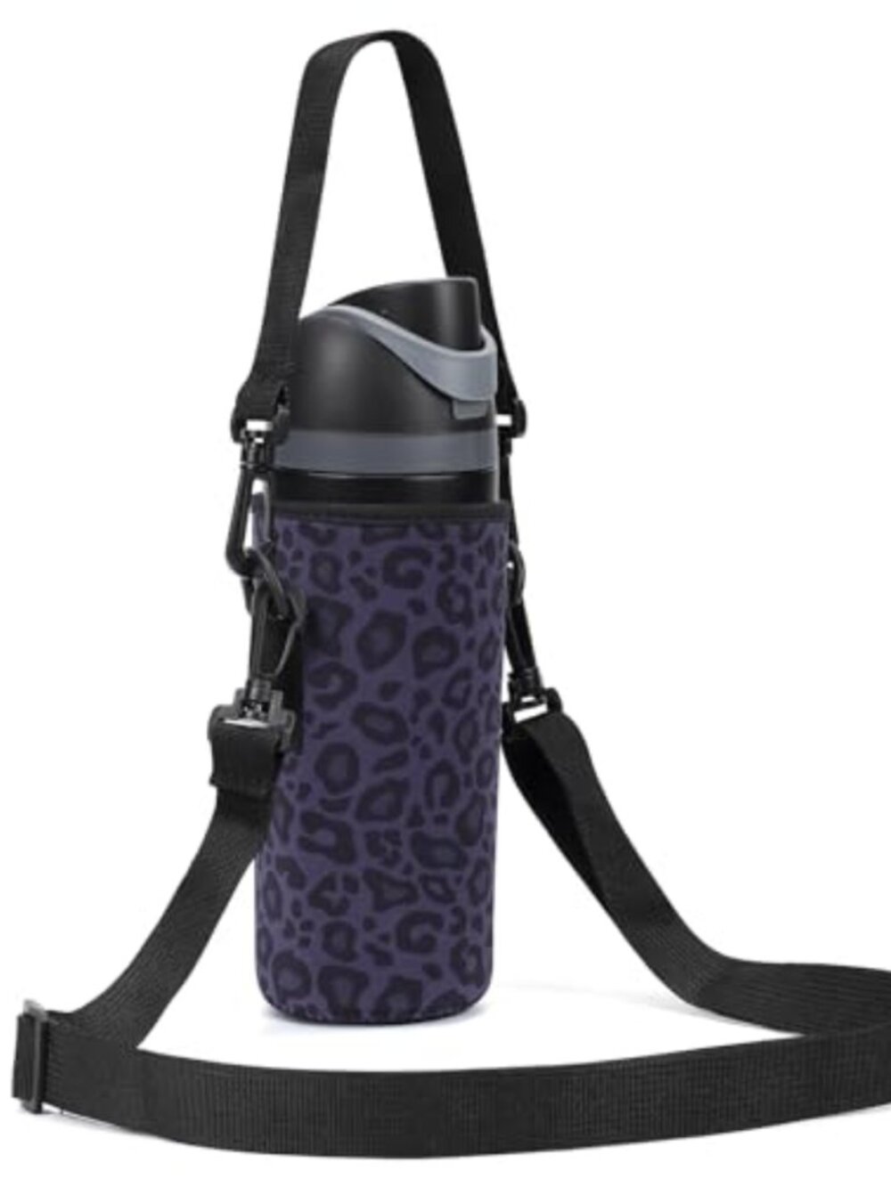 Neoprene Water Bottle Carrier Bag Adjustable Shoulder Strap Insulated Holder